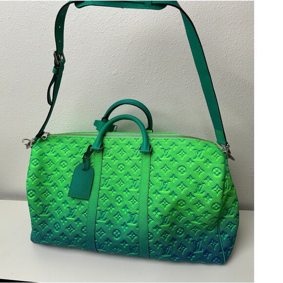 NWOT LV Keepall Bandouliere 50 Taurillon Virgil Abloh 2022 - Picture 8 of 16